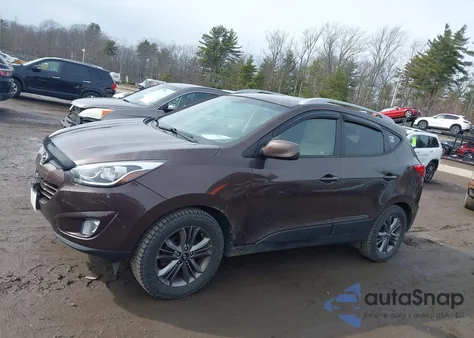 2014 Hyundai Tucson Se из США, поврежденный, VIN KM8JUCAG1EU941250